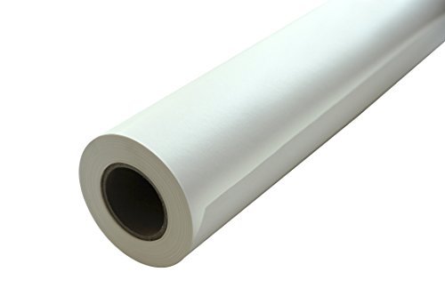 Carte Dozio - Papel kraft blanco de 80 g/m² en rollo - Altura 150 x 90 m - Diámetro Int. mm 70 - Diám. 13,5 mm