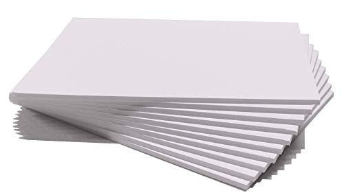 Chely Intermarket | 41C2A | Cartón pluma blanco A4 con espesor de 5mm/10 unidades/foam board rectangular para manualidades, foto o soporte (540-A4*10-0,45)