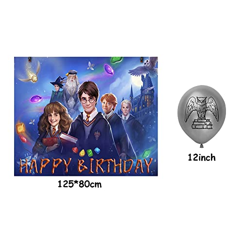 Decoracion CumpleaÃ±os Harry Potter Globos de Fiesta Mago Fondo FotogrÃ¡fico CumpleaÃ±os Wizard Globos Fiestas CumpleaÃ±os Harry Potter TelÃ³n de Fondo FotografÃ­a CumpleaÃ±os Wizard CumpleaÃ±os Globos