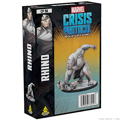 Marvel Crisis Protocol - Rhino - Juego de Miniaturas en Inglés
