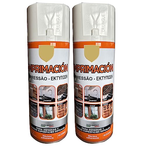 various Pintura Spray Imprimacion Blanco de 400 ml Adecuado para las Superficies de Metal, Madera y PlÃ¡stico Pack de 2 Unidad
