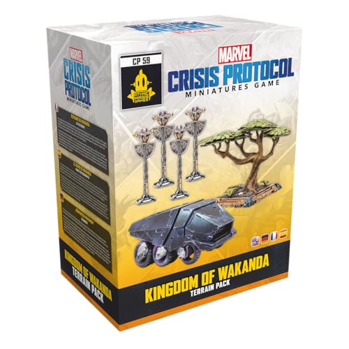 Atomic Mass Games | Marvel Crisis Protocol Kingdom of Wakanda Terrain Pack | Paquete de Escenografía | A partir de 14 años | Para 2 jugadores | 90 minutos por partida | Multilenguaje (incluye Español)