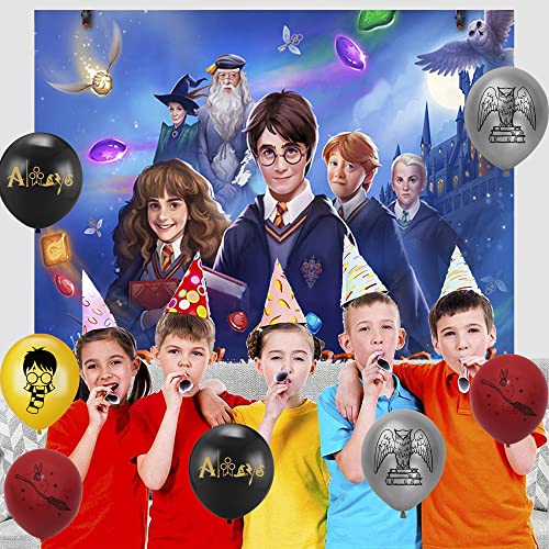 Decoracion CumpleaÃ±os Harry Potter Globos de Fiesta Mago Fondo FotogrÃ¡fico CumpleaÃ±os Wizard Globos Fiestas CumpleaÃ±os Harry Potter TelÃ³n de Fondo FotografÃ­a CumpleaÃ±os Wizard CumpleaÃ±os Globos
